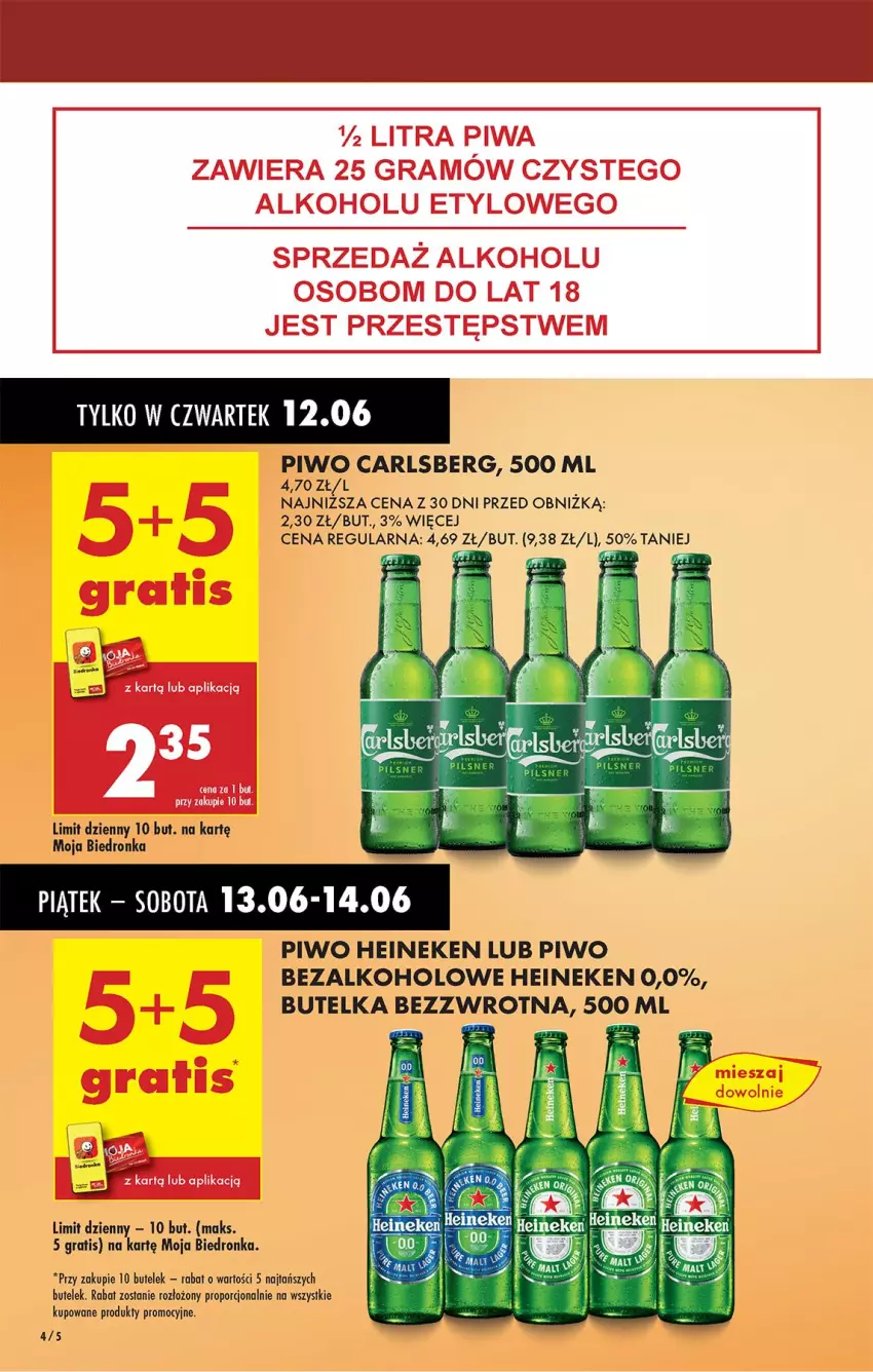 Gazetka promocyjna Biedronka - Od Czwartku - ważna 12.06 do 18.06.2025 - strona 4 - produkty: Gra, Heineken, Piwo, Por