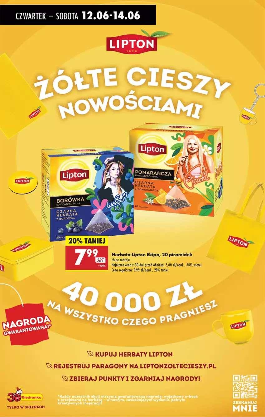 Gazetka promocyjna Biedronka - Od Czwartku - ważna 12.06 do 18.06.2025 - strona 47 - produkty: Herbata, Lipton