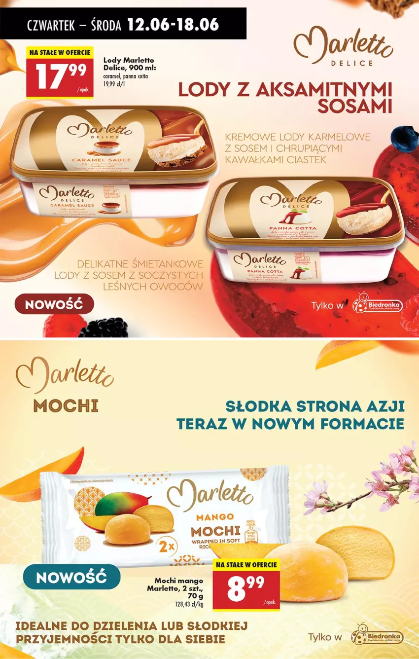 Gazetka promocyjna Biedronka - Od Czwartku - ważna 12.06 do 18.06.2025 - strona 48 - produkty: Aksam, Kawa, Lody, Mango, Por, Sos, Stek, Tera