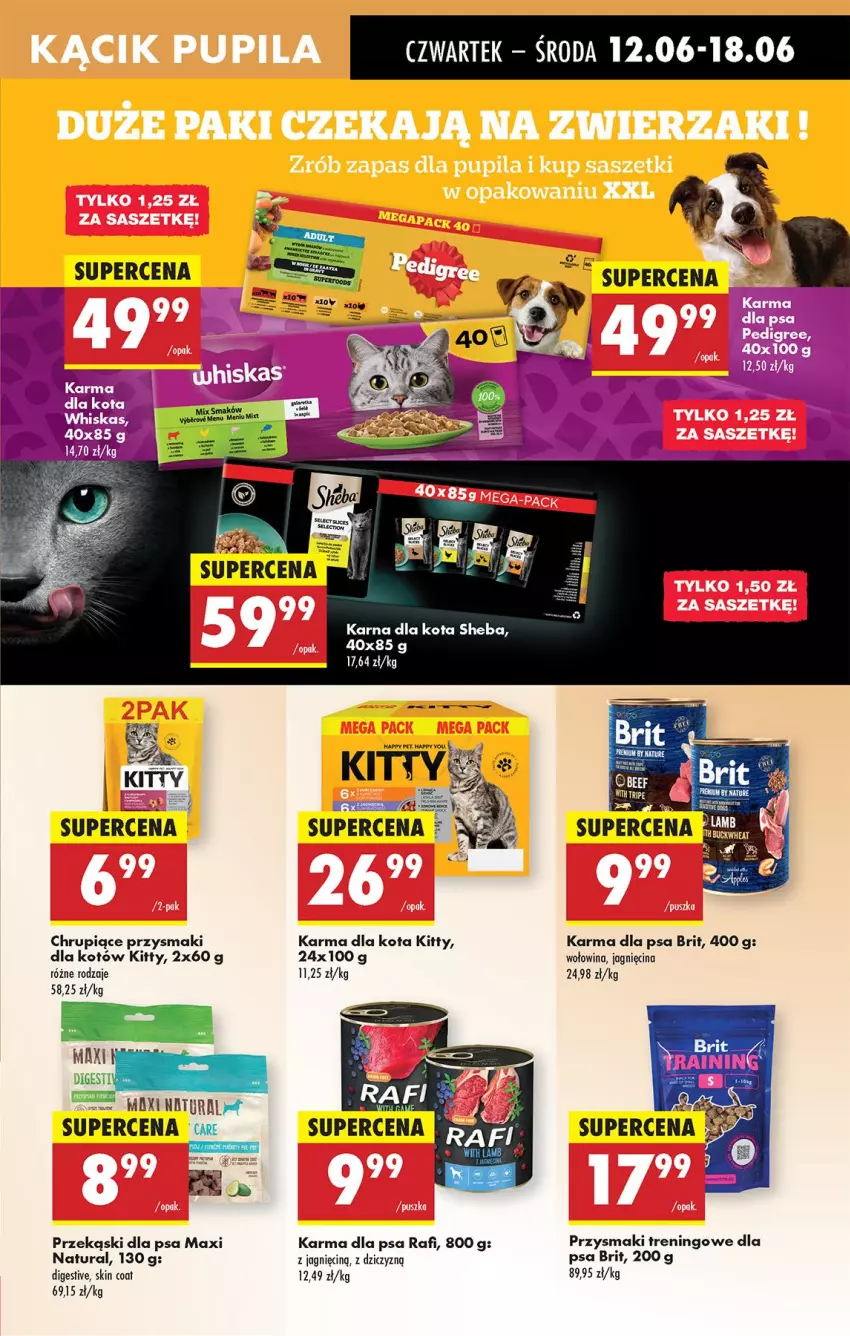 Gazetka promocyjna Biedronka - Od Czwartku - ważna 12.06 do 18.06.2025 - strona 61 - produkty: Brit, Przekąski dla psa, Przysmaki, Sheba, Wołowina