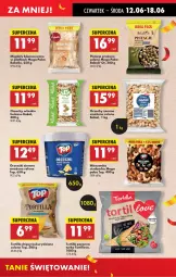 Gazetka promocyjna Biedronka - Od Czwartku - Gazetka - ważna od 18.06 do 18.06.2025 - strona 37 - produkty: Orzechy włoskie, Pistacje, Top, Por, Gry, Orzeszki, Migdały, Chipsy, Tortilla, Dell, Tortilla Chips, Orzeszki ziemne