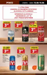 Gazetka promocyjna Biedronka - Od Czwartku - Gazetka - ważna od 18.06 do 18.06.2025 - strona 57 - produkty: Piwo, Tyskie, Warka, Corona Extra, Harnaś, Lech Premium, Fa