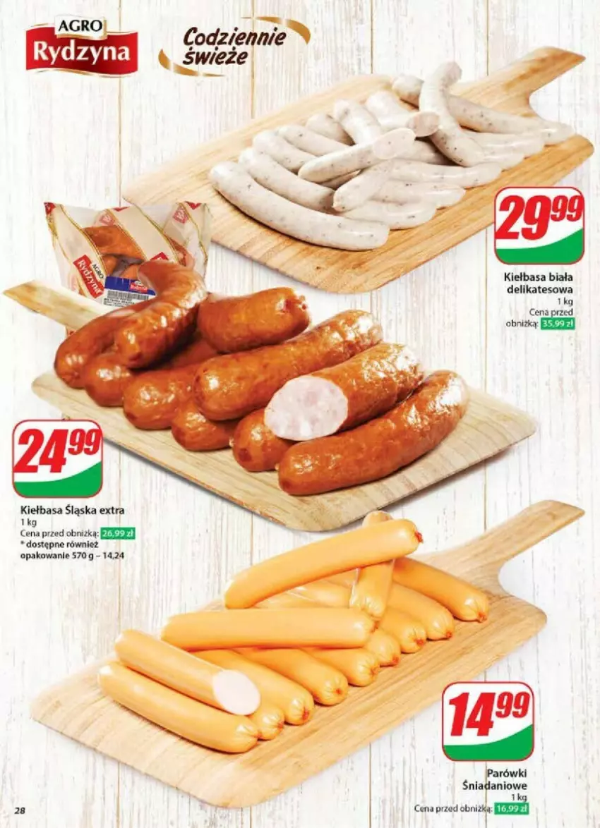 Gazetka promocyjna Dino - ważna 30.10 do 05.11.2024 - strona 21 - produkty: Danio, Kiełbasa, Kiełbasa biała, Kiełbasa śląska, Parówki