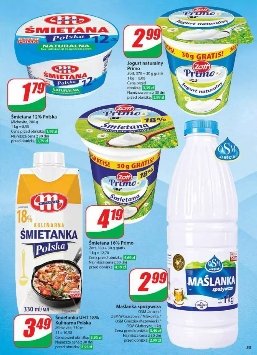 Gazetka promocyjna Dino - ważna 30.10 do 05.11.2024 - strona 29 - produkty: Gra, Jogurt, Jogurt naturalny, Maślanka, Ser, Zott