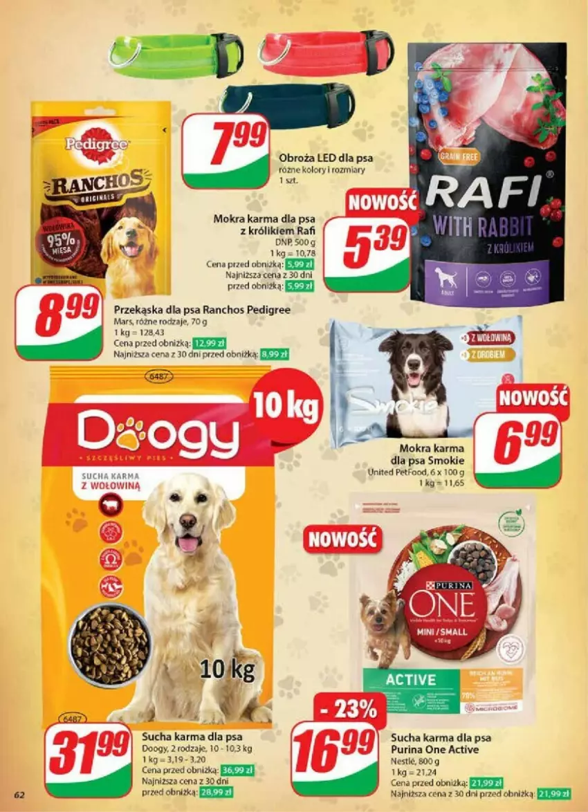 Gazetka promocyjna Dino - ważna 30.10 do 05.11.2024 - strona 59 - produkty: Królik, Mars, Mokra karma, Pedigree, Pur, Purina, Sucha karma