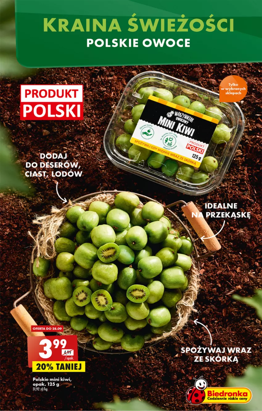Gazetka promocyjna Biedronka - W tym tygodniu - ważna 26.09 do 01.10.2022 - strona 11 - produkty: Kiwi, Owoce