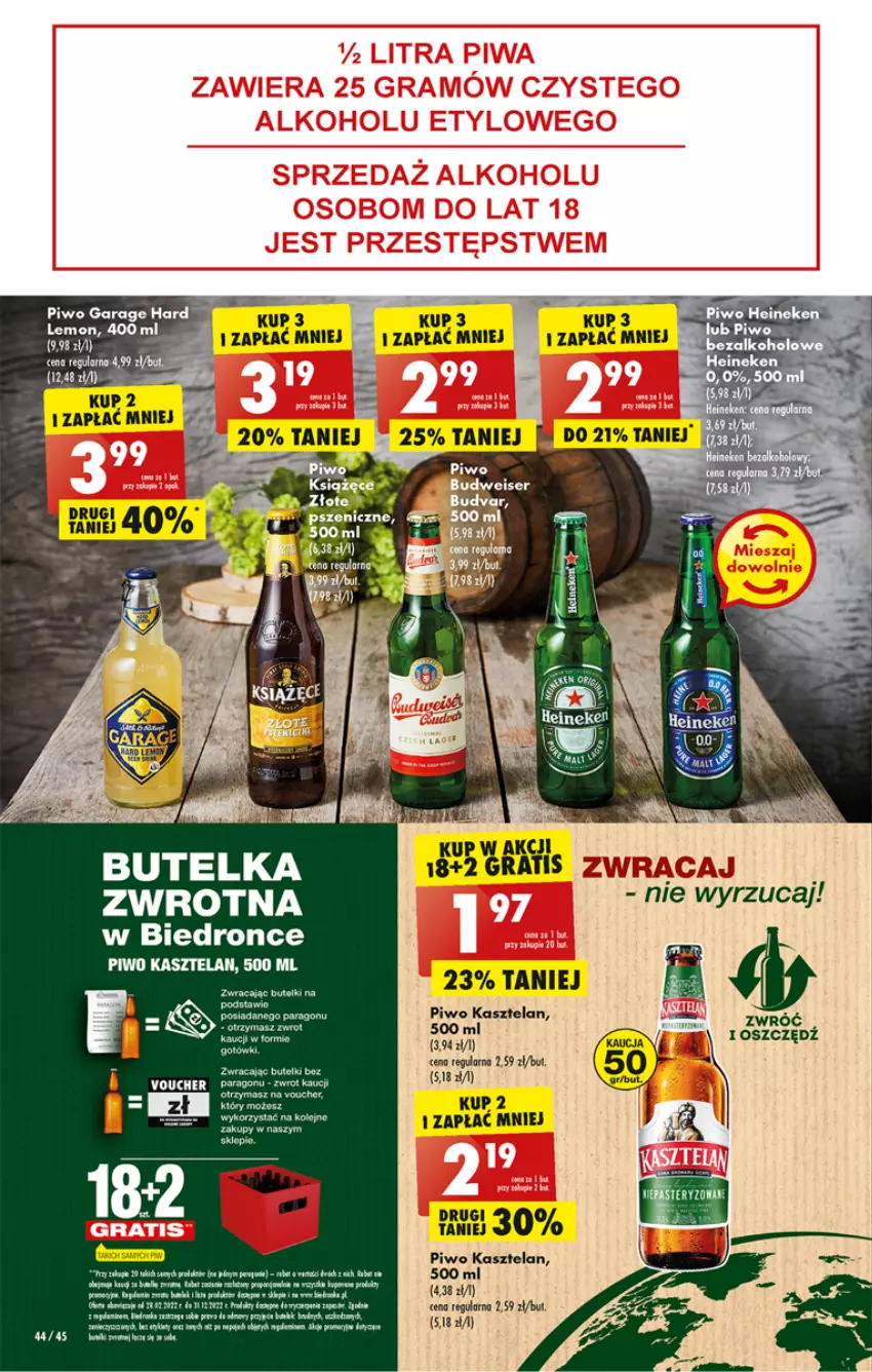 Gazetka promocyjna Biedronka - W tym tygodniu - ważna 26.09 do 01.10.2022 - strona 44 - produkty: Fa, Gra, Kasztelan, LG, Piwo