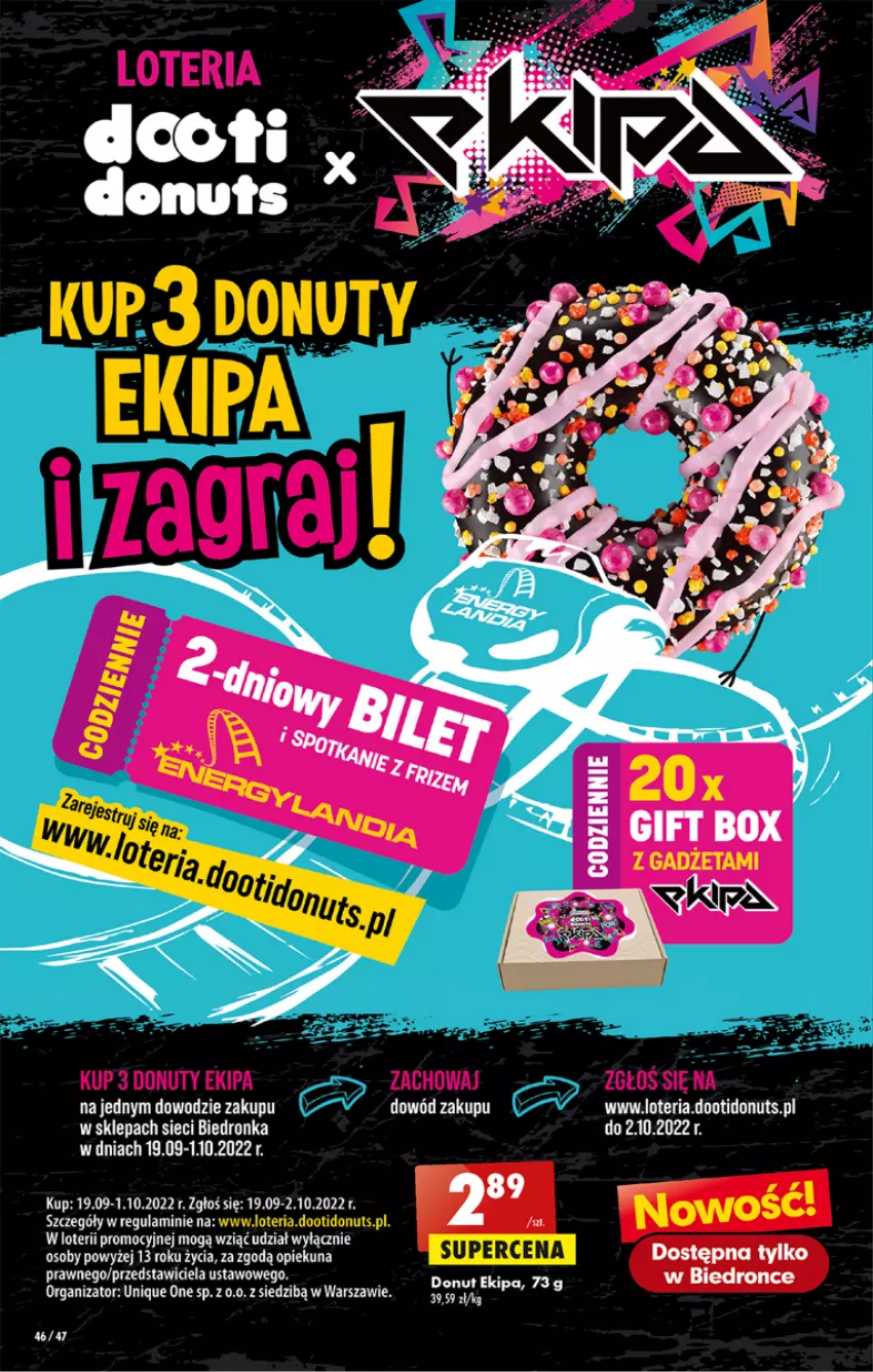 Gazetka promocyjna Biedronka - W tym tygodniu - ważna 26.09 do 01.10.2022 - strona 46 - produkty: Donut, Nuty