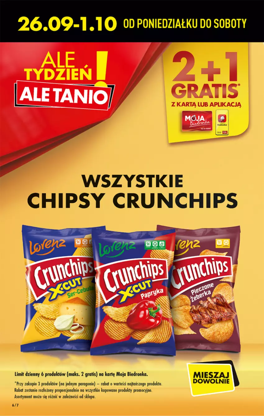 Gazetka promocyjna Biedronka - W tym tygodniu - ważna 26.09 do 01.10.2022 - strona 6 - produkty: Chipsy, Crunchips, Gra, Por