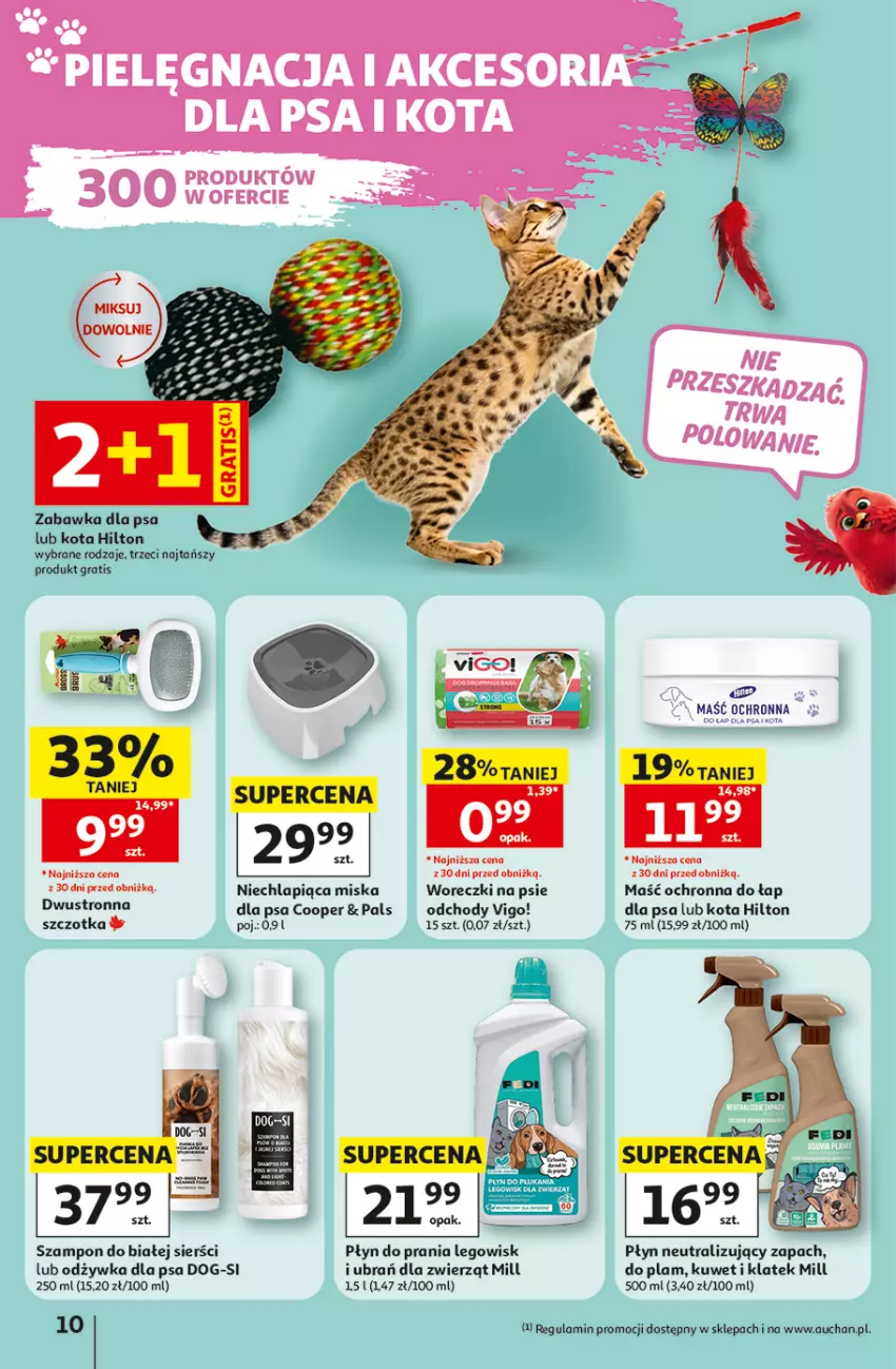 Gazetka promocyjna Auchan - Świat Pupili Hipermarket - ważna 01.10 do 10.10.2026 - strona 10 - produkty: Gra, LEGO, Miska, Odżywka, Płyn do prania, Szampon, Szczotka, Zabawka