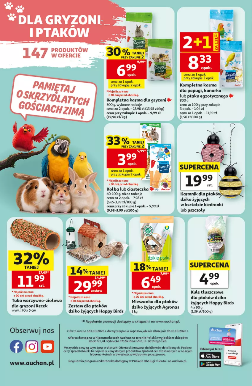 Gazetka promocyjna Auchan - Świat Pupili Hipermarket - ważna 01.10 do 10.10.2026 - strona 12 - produkty: Gra, Gry, Karma dla gryzoni, Ser, Tera