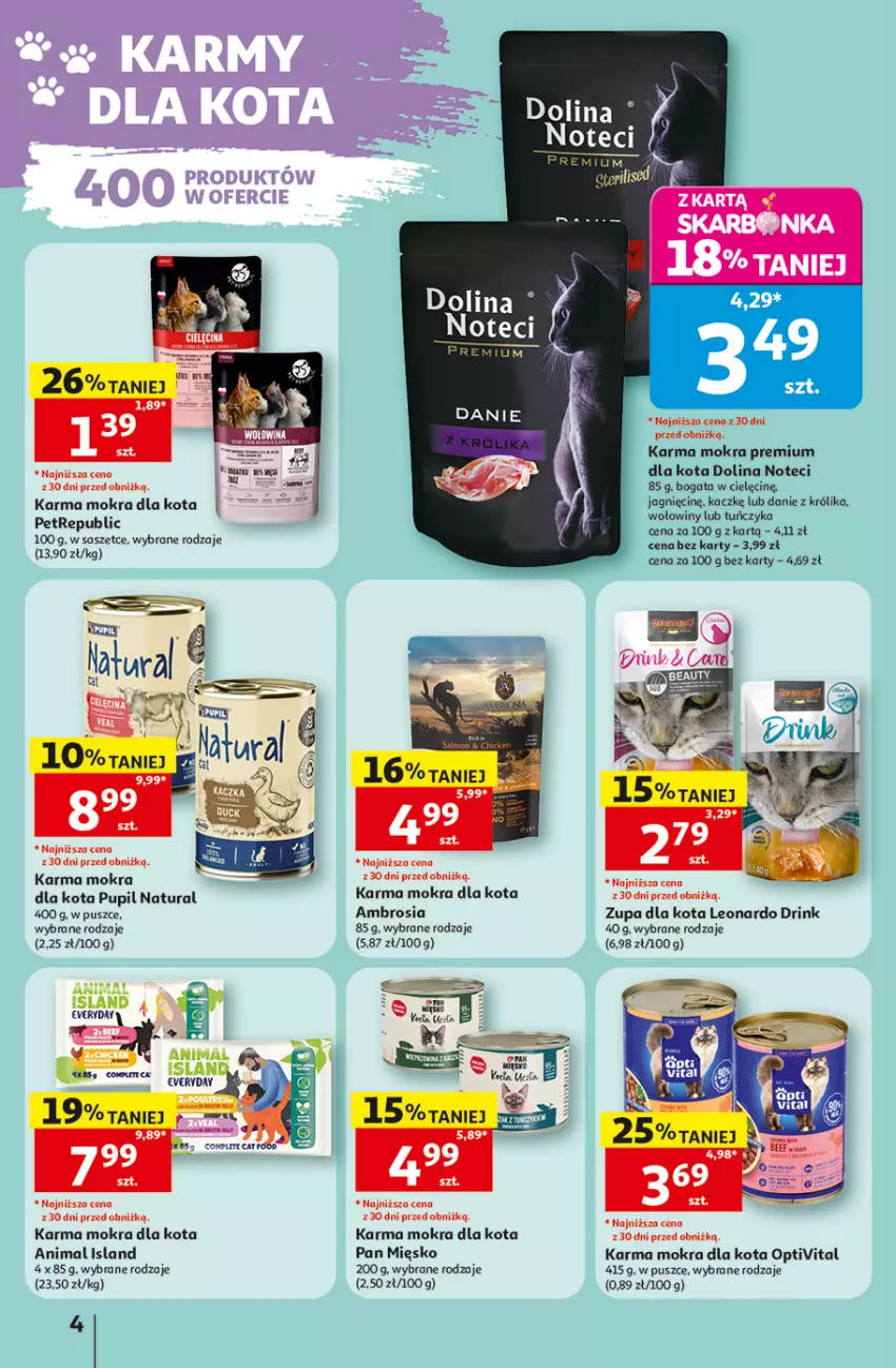 Gazetka promocyjna Auchan - Świat Pupili Hipermarket - ważna 01.10 do 10.10.2026 - strona 4 - produkty: Isla, Królik, Leon, Tuńczyk, Zupa