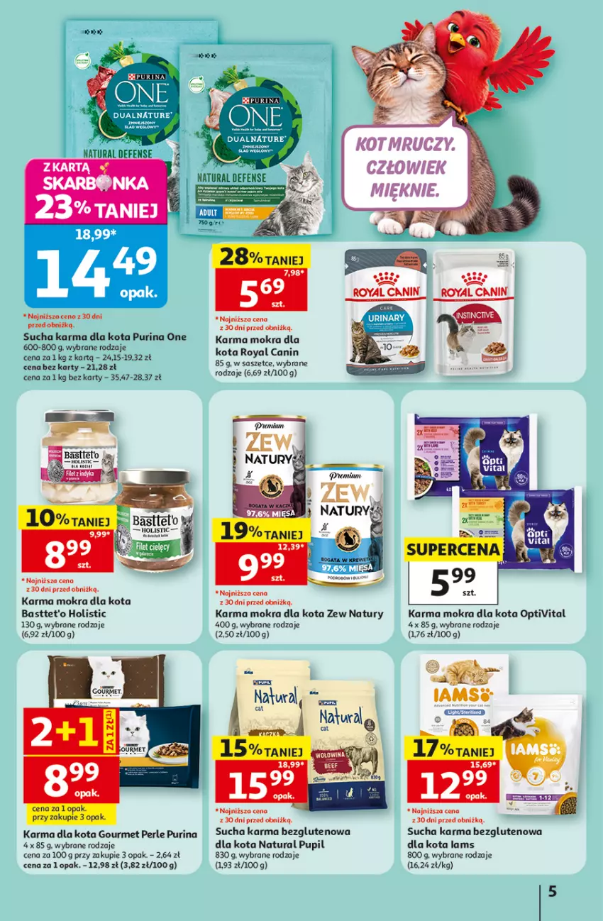 Gazetka promocyjna Auchan - Świat Pupili Hipermarket - ważna 01.10 do 10.10.2026 - strona 5 - produkty: Dior, HP, Kaczka, Pur, Purina, Royal Canin, Sucha karma