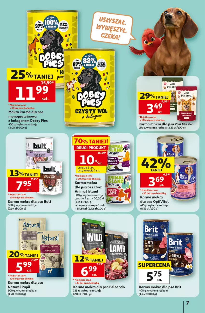 Gazetka promocyjna Auchan - Świat Pupili Hipermarket - ważna 01.10 do 10.10.2026 - strona 7 - produkty: Brit, Isla, Kolagen, Mokra karma