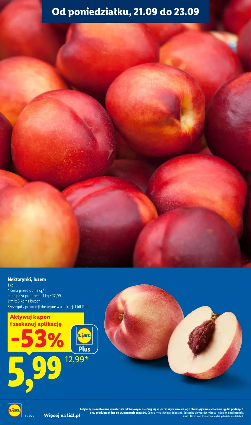 Gazetka promocyjna Lidl - Gazetka ważna od 21.09. do 23.09 - ważna 21.09 do 23.09.2026 - strona 22 - produkty: Nektar