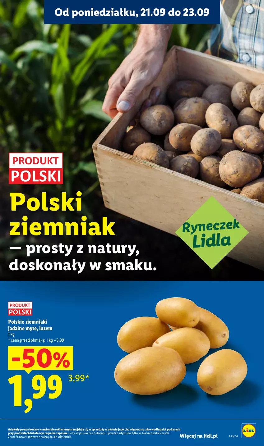 Gazetka promocyjna Lidl - Gazetka ważna od 21.09. do 23.09 - ważna 21.09 do 23.09.2026 - strona 23 - produkty: Ziemniaki