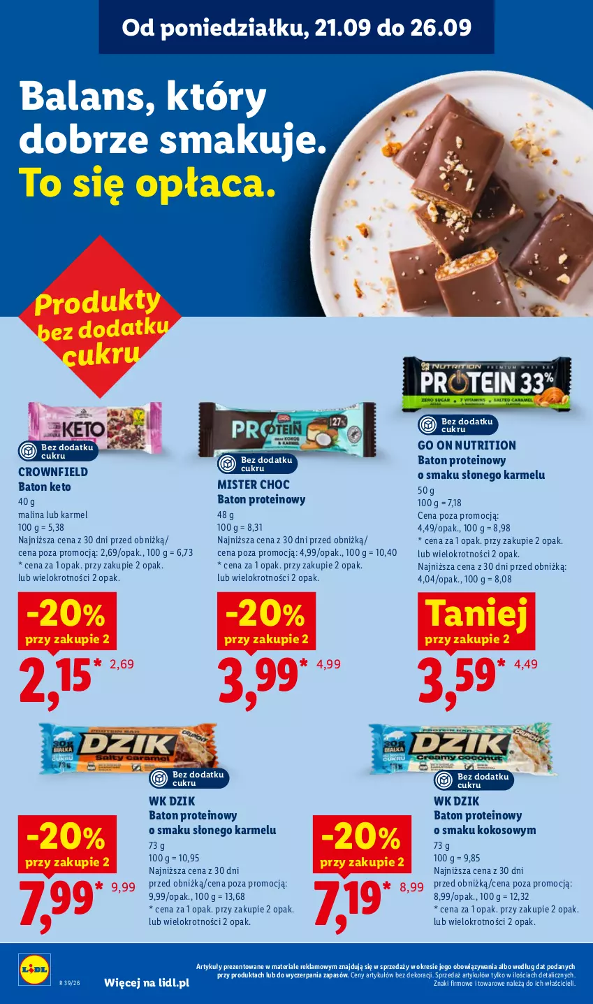 Gazetka promocyjna Lidl - Gazetka ważna od 21.09. do 23.09 - ważna 21.09 do 23.09.2026 - strona 56 - produkty: Baton, Kokos