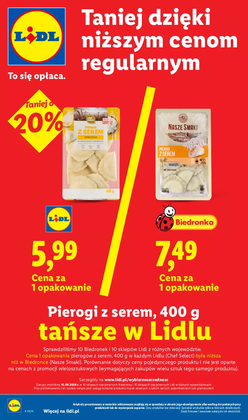 Gazetka promocyjna Lidl - Gazetka ważna od 21.09. do 23.09 - ważna 21.09 do 23.09.2026 - strona 6 - produkty: Gra, Pierogi, Por, Rama, Ser