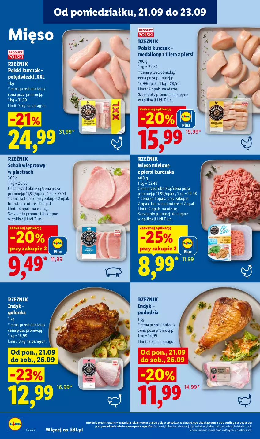 Gazetka promocyjna Lidl - Gazetka ważna od 21.09. do 23.09 - ważna 21.09 do 23.09.2026 - strona 60 - produkty: Kurczak, Lion, Mięso, Mięso mielone, Schab wieprzowy