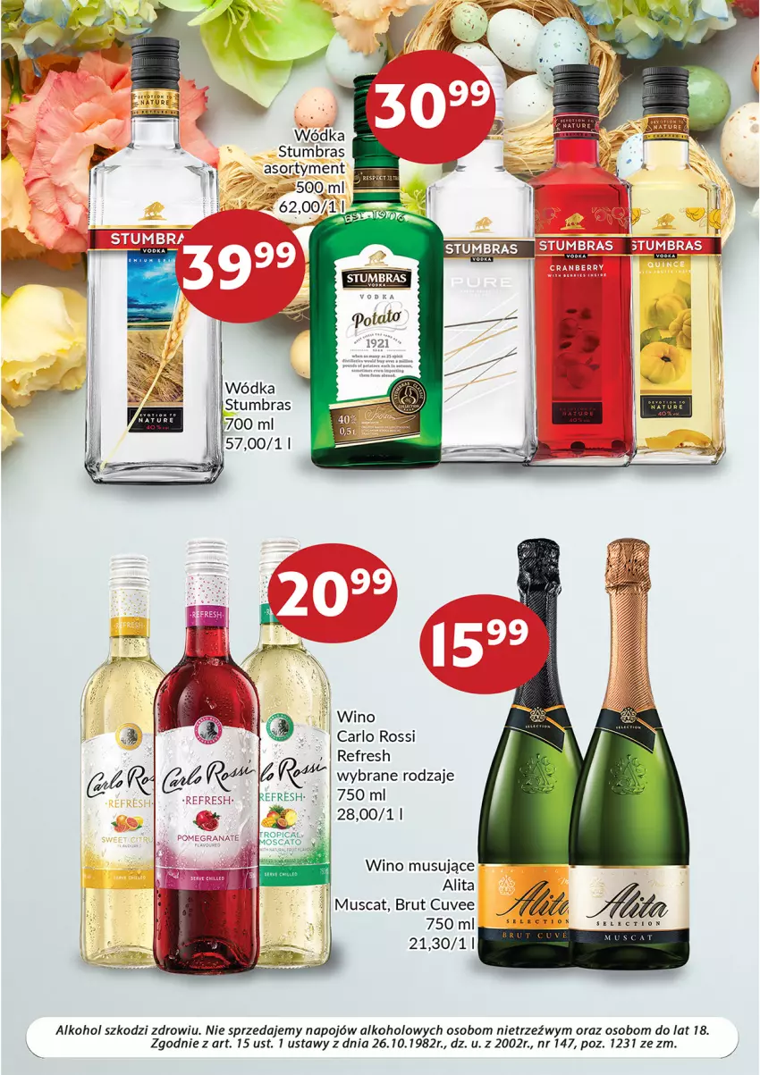 Gazetka promocyjna Prim Market - ważna 01.04 do 30.04.2022 - strona 4 - produkty: Carlo Rossi, Mus, Tropical, Wino, Wino musujące, Wódka