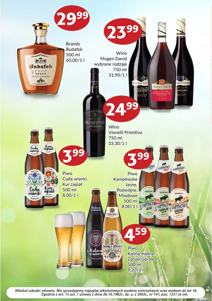 Gazetka promocyjna Prim Market - ważna 01.04 do 30.04.2022 - strona 6 - produkty: Brandy, Gra, Mogen David, Piwo, Wino