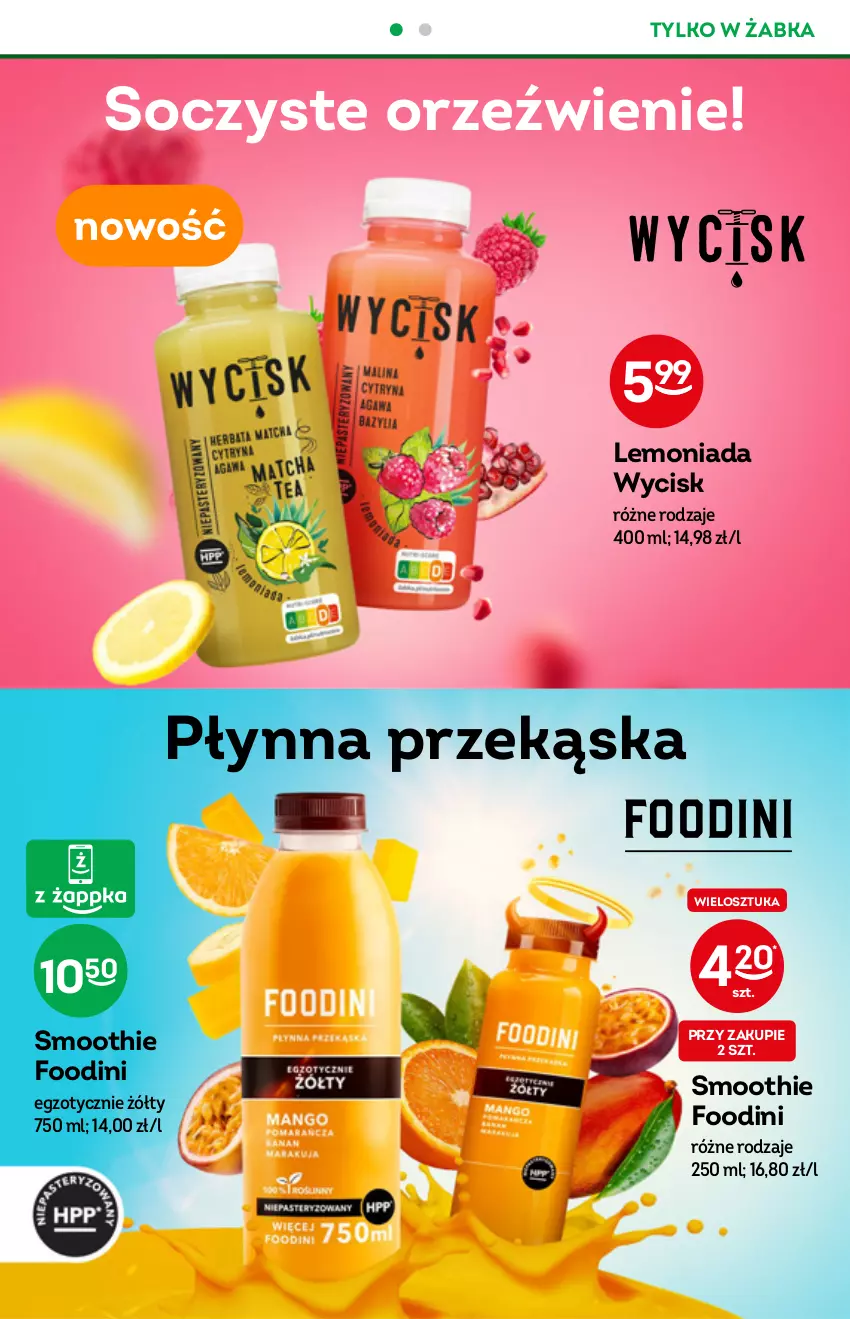 Gazetka promocyjna Żabka - ważna 08.06 do 14.06.2022 - strona 36 - produkty: Lemoniada, Smoothie