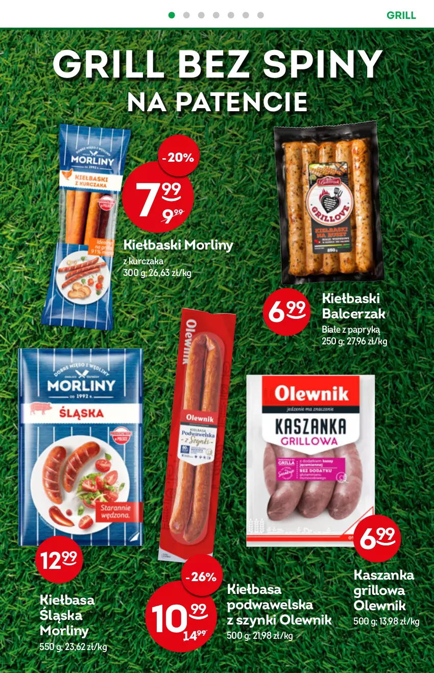 Gazetka promocyjna Żabka - ważna 08.06 do 14.06.2022 - strona 8 - produkty: Grill, Kasza, Kaszanka, Kiełbasa, Kiełbasa podwawelska, Kiełbasa śląska, Kurczak, Morliny, Olewnik, Wawel