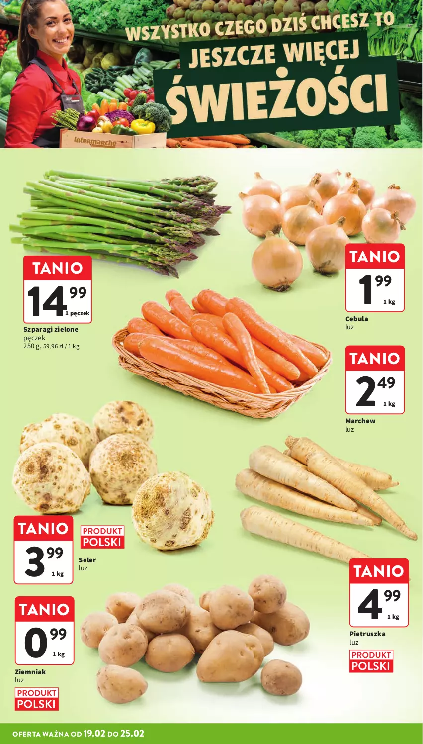 Gazetka promocyjna Intermarche - Gazetka promocyjna - ważna 19.02 do 25.02.2026 - strona 10 - produkty: Cebula, Pietruszka