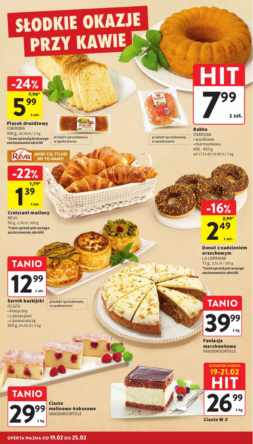 Gazetka promocyjna Intermarche - Gazetka promocyjna - ważna 19.02 do 25.02.2026 - strona 28 - produkty: Babka, Croissant, Donut, Fa, Fanta, Kokos, Ser