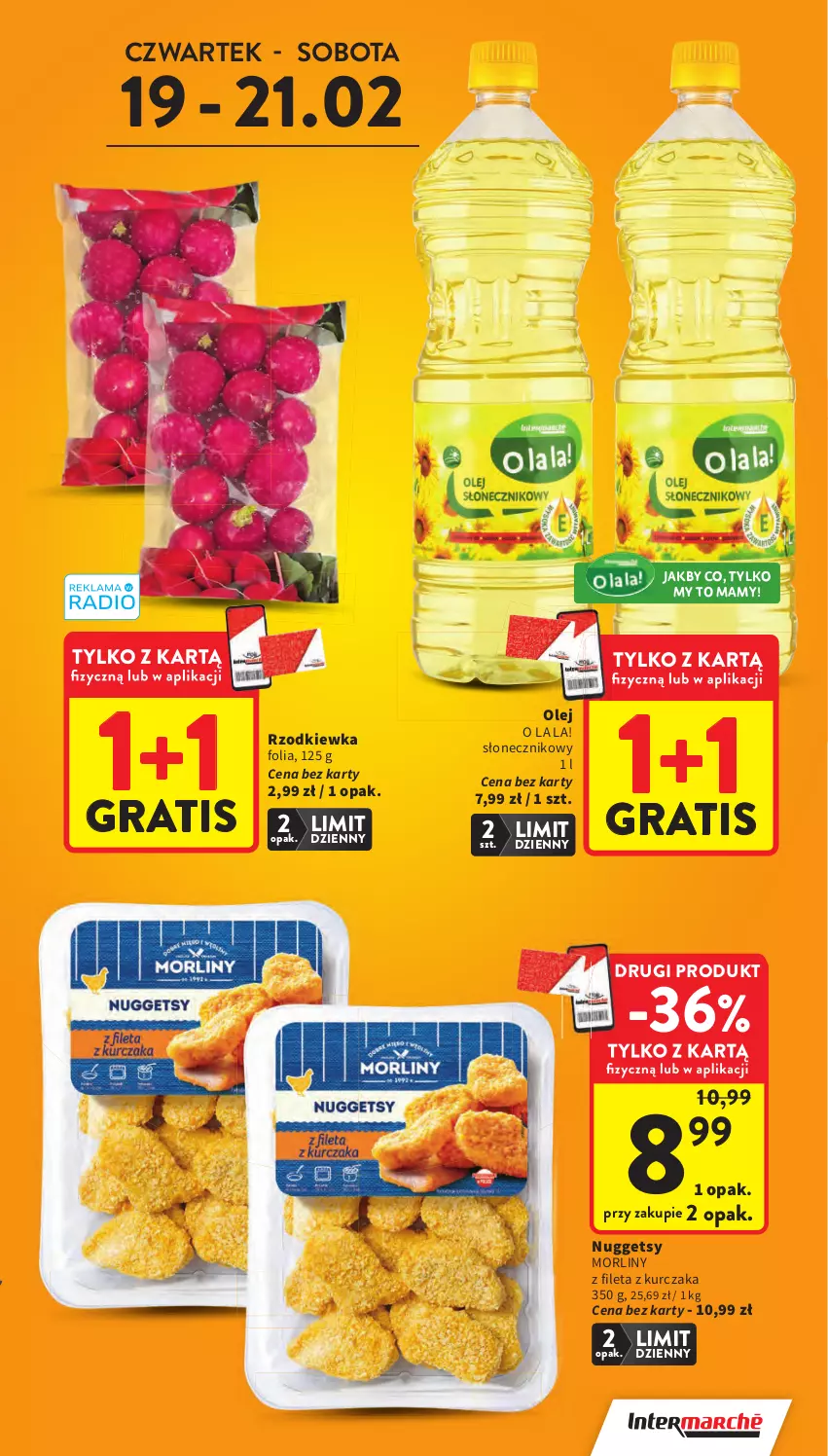 Gazetka promocyjna Intermarche - Gazetka promocyjna - ważna 19.02 do 25.02.2026 - strona 3 - produkty: Gra, Kurczak, Morliny, Olej, Rzodkiewka