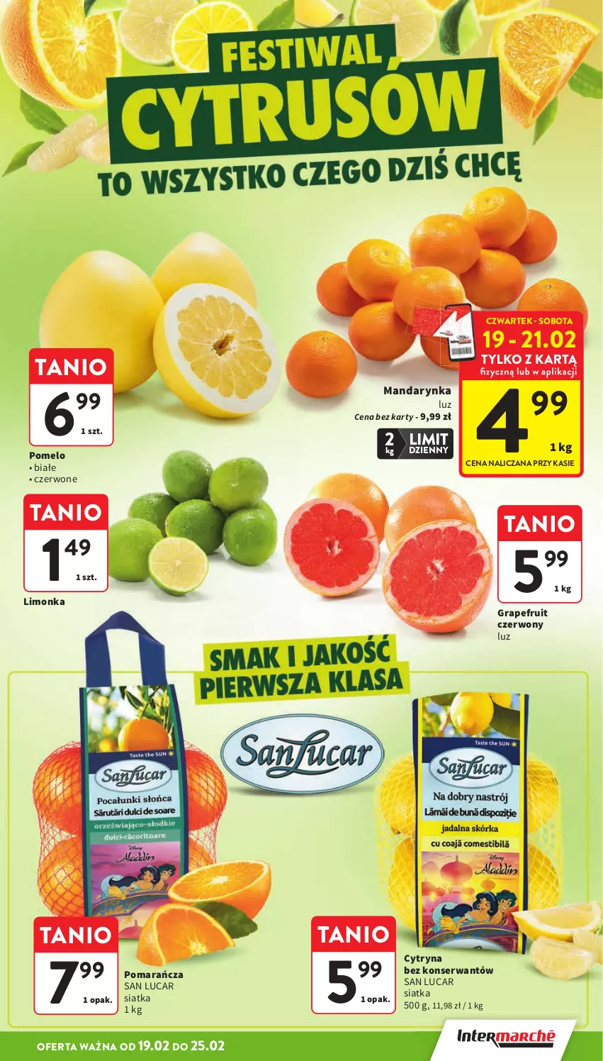 Gazetka promocyjna Intermarche - Gazetka promocyjna - ważna 19.02 do 25.02.2026 - strona 9 - produkty: Gra, Limonka, Pomelo, Ser, Siatka