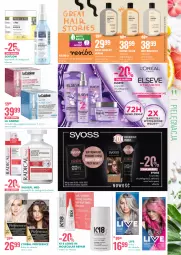 Gazetka promocyjna Super Pharm - Gazetka - Gazetka - ważna od 18.05 do 18.05.2022 - strona 11 - produkty: Elseve, Kosmetyki do pielęgnacji, L’Oréal, Szampon, Syoss, Odżywka, Fa
