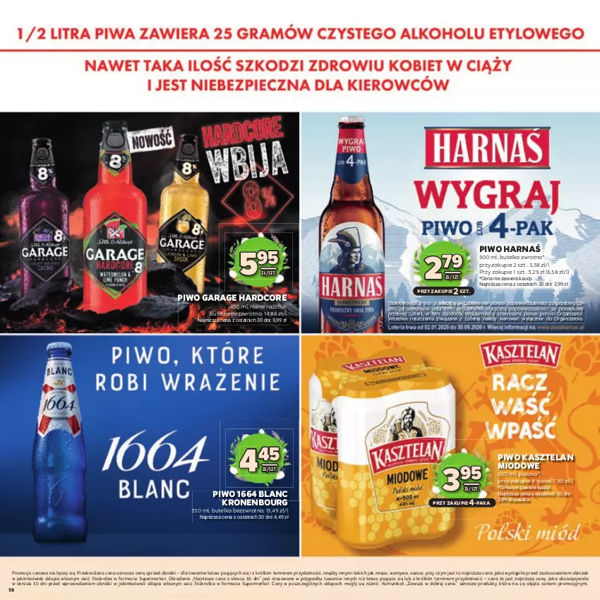 Gazetka promocyjna Stokrotka - Katalog Wielkanocny! - ważna 19.03 do 08.04.2026 - strona 56 - produkty: Harnaś, Kasztelan, Mięso, Owoce, Piwo, Warzywa