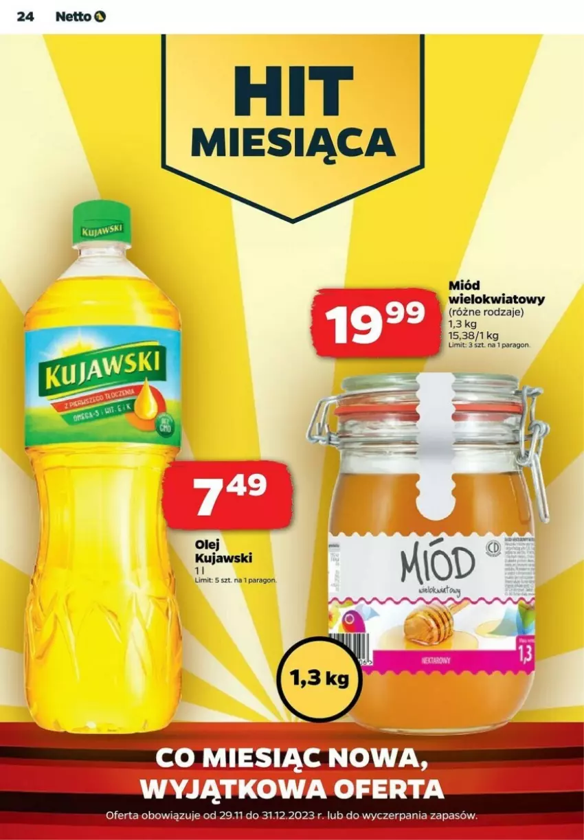 Gazetka promocyjna Netto - ważna 21.12 do 27.12.2023 - strona 17 - produkty: Kujawski, Miód