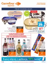 Gazetka promocyjna Carrefour - Gazetka Express - Gazetka - ważna od 23.08 do 23.08.2021 - strona 1 - produkty: Piwa, Piwo, Piec, Gra, Jogurt, Kosz, Lody, Grześki, Fanta, Fa
