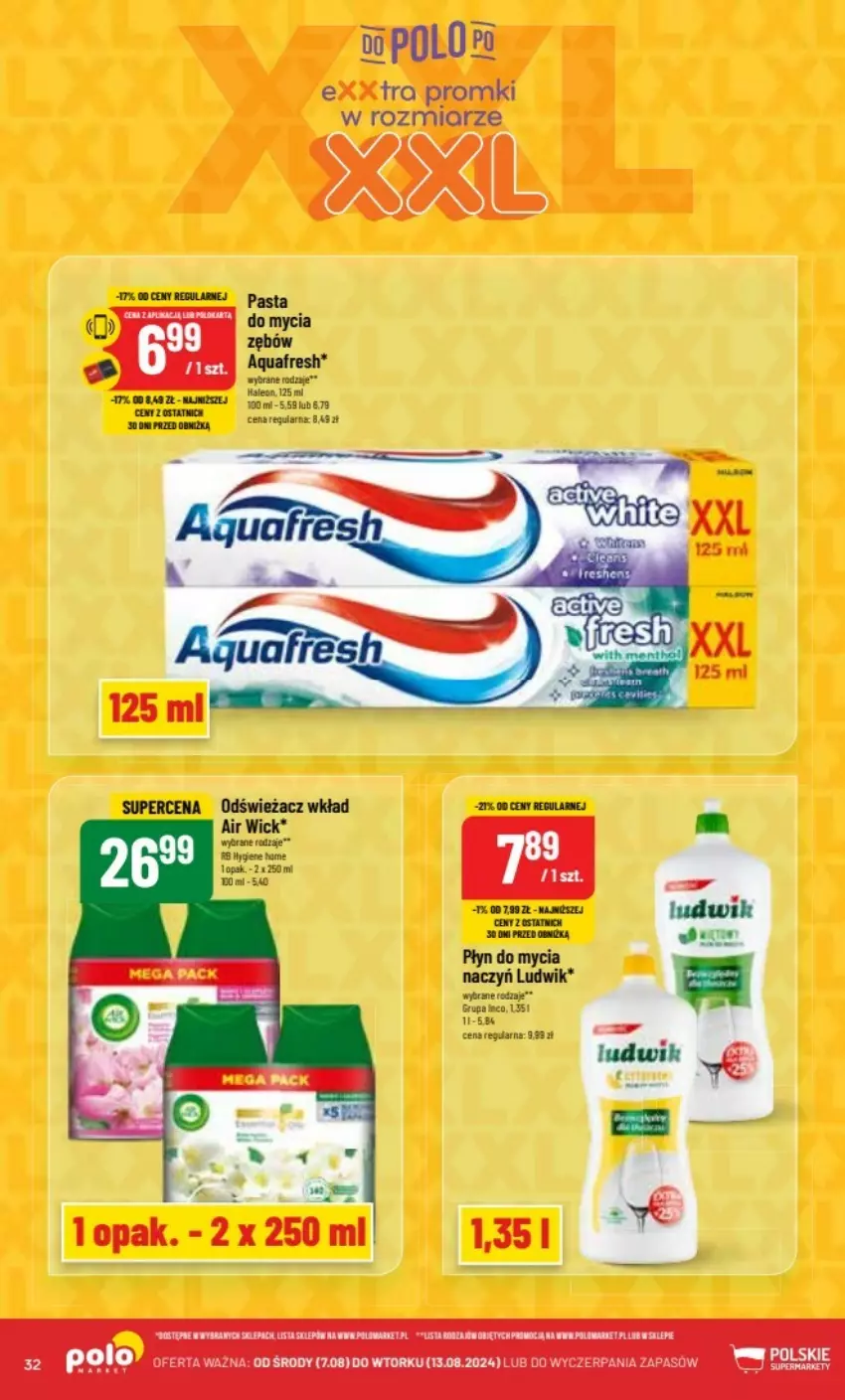 Gazetka promocyjna PoloMarket - ważna 07.08 do 13.08.2024 - strona 26 - produkty: Air Wick, Aquafresh, Fa, Ludwik