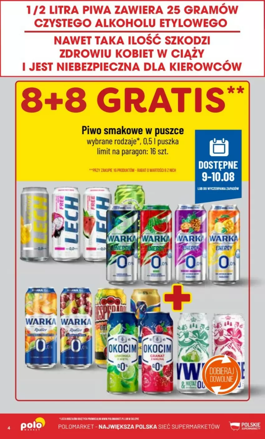 Gazetka promocyjna PoloMarket - ważna 07.08 do 13.08.2024 - strona 34 - produkty: Piwo, Warka