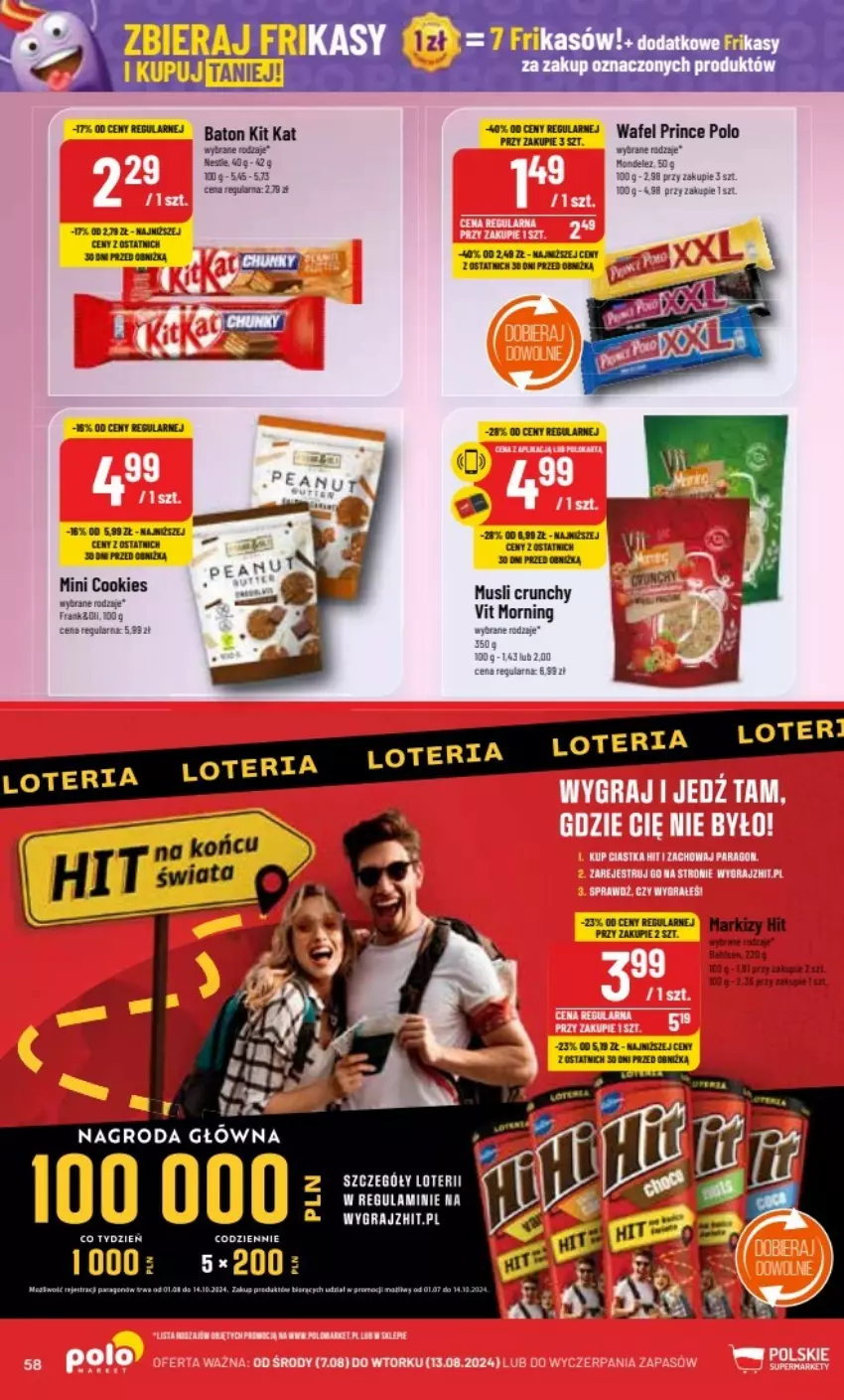 Gazetka promocyjna PoloMarket - ważna 07.08 do 13.08.2024 - strona 54 - produkty: Baton, Gra, Kit Kat, Mus, Prince Polo