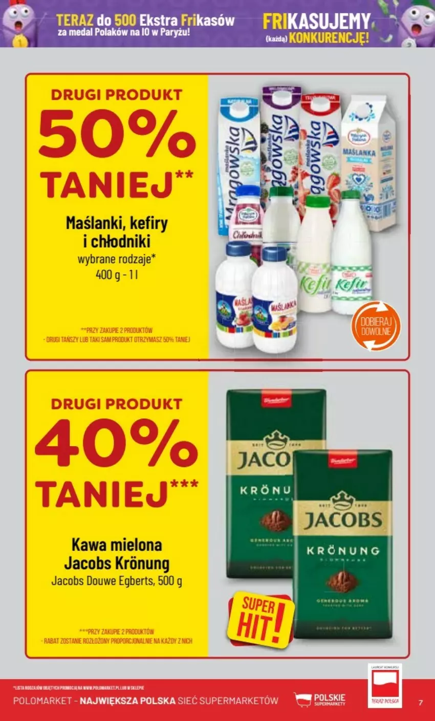 Gazetka promocyjna PoloMarket - ważna 07.08 do 13.08.2024 - strona 66 - produkty: Jacobs, Kawa, Kawa mielona, Kefir, Lanki, Ryż, Tera