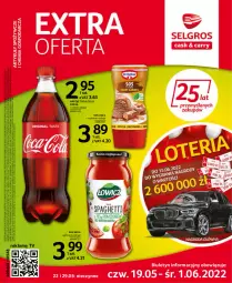 Gazetka promocyjna Selgros - Extra Oferta - Gazetka - ważna od 31.05 do 31.05.2022 - strona 1 - produkty: Sos, Samochód, Coca-Cola, Napoje, Tran, Fortuna, LG, Fa