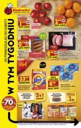 Gazetka promocyjna Biedronka - Nowy rok - Gazetka - ważna od 09.01 do 09.01.2022 - strona 1 - produkty: Ser, Dezodorant, Parówki, Pomarańcze, Tera, , Schab wieprzowy, Deser, Masło, Kiełbasa, Jabłka, Fa