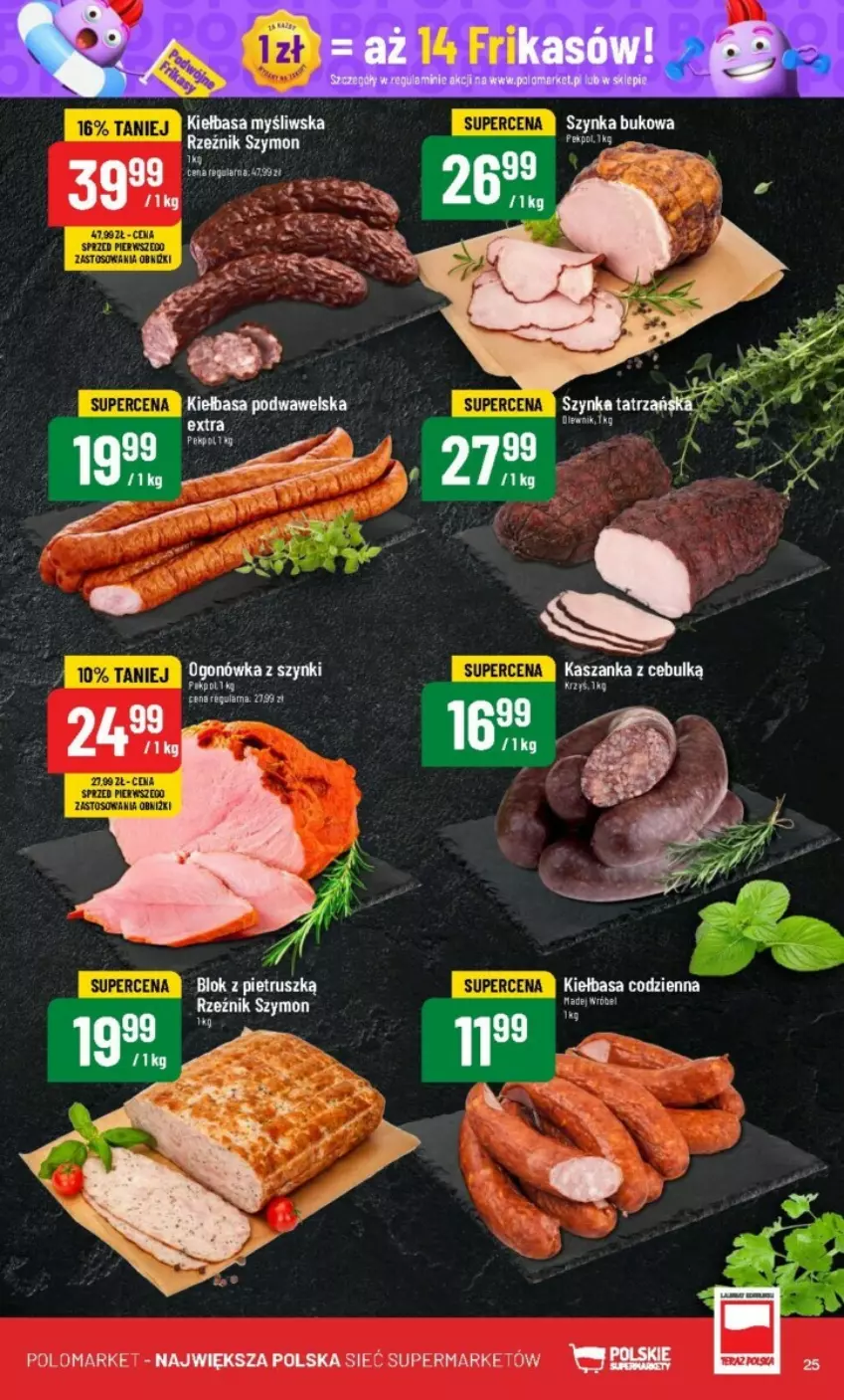 Gazetka promocyjna PoloMarket - ważna 19.06 do 25.06.2024 - strona 18 - produkty: Gala, Kasza, Kaszanka, Kiełbasa, Ogonówka, Pekpol, Szynka, Taft