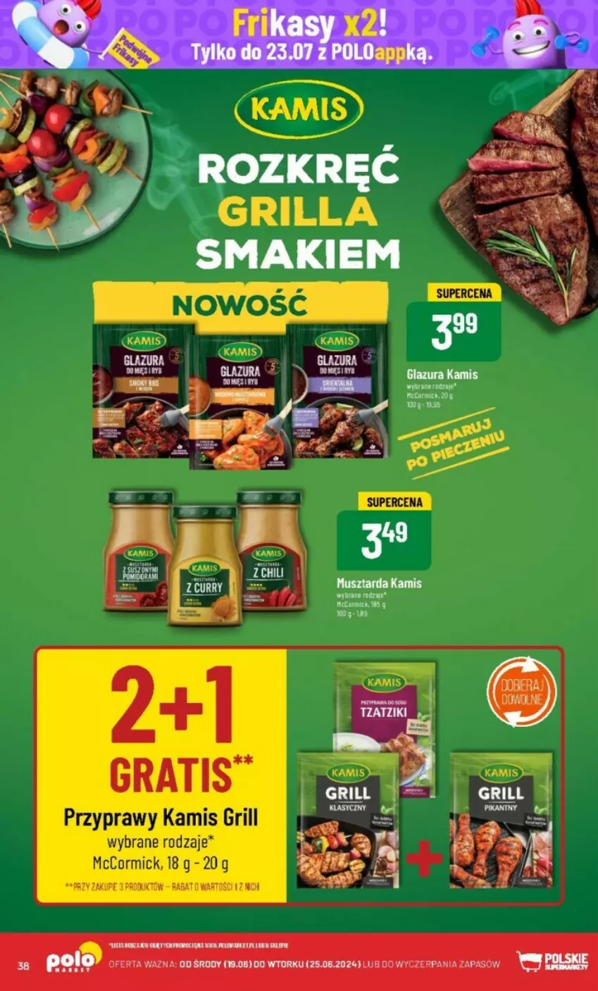 Gazetka promocyjna PoloMarket - ważna 19.06 do 25.06.2024 - strona 32 - produkty: Glazura, Grill, Kamis, Lazur, Mus, Musztarda