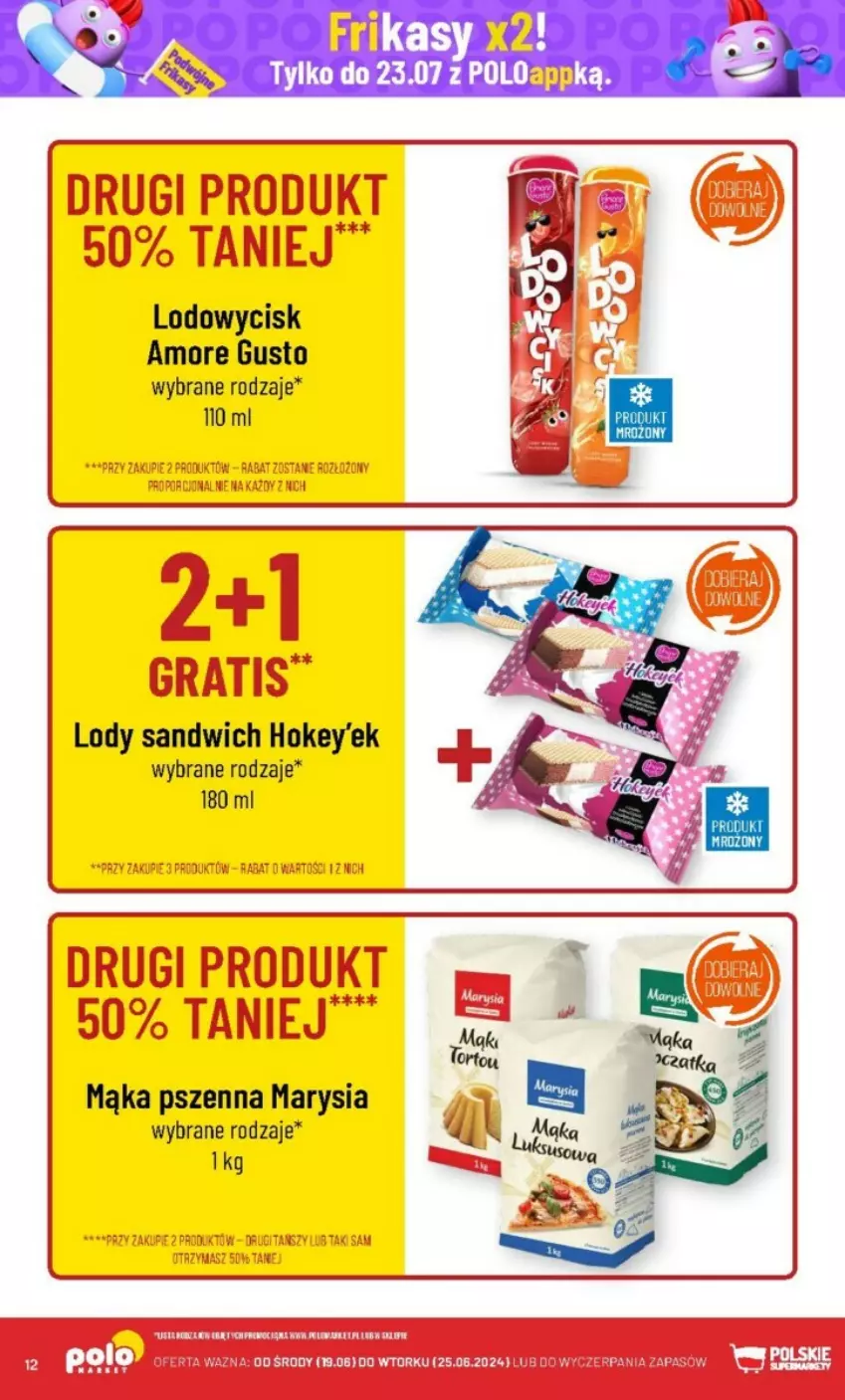 Gazetka promocyjna PoloMarket - ważna 19.06 do 25.06.2024 - strona 4 - produkty: Gra, Lody, Mąka, Mąka pszenna, Por