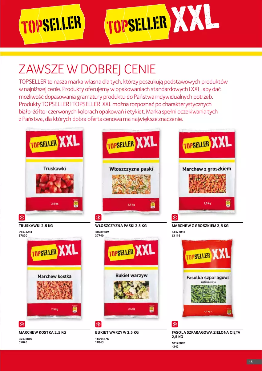 Gazetka promocyjna Selgros - Oferta gastronomiczna - ważna 27.12.2021 do 06.01.2022 - strona 15 - produkty: Bukiet, Bukiet warzyw, Fa, Fasola, Fasola szparagowa, Gra, O nas, Rama, Top, Truskawki