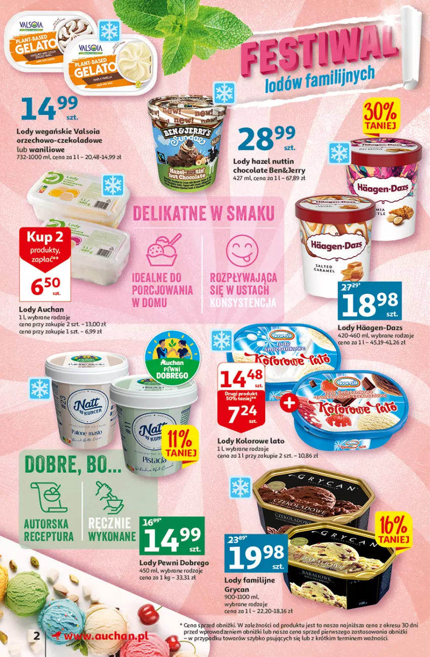Gazetka promocyjna Auchan - Gazetka Wielkie majowe odkrycia cenowe część #3 Supermarket Auchan - ważna 11.05 do 17.05.2023 - strona 2 - produkty: Fa, Gry, Lody, O nas, Por
