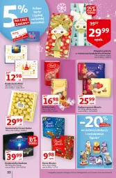 Gazetka promocyjna Auchan - Magia stołu wigilijnego Hipermarkety - Gazetka - ważna od 24.12 do 24.12.2021 - strona 22 - produkty: Praliny, Lindor, Ferrero Rocher, Mleczko, Ptasie mleczko, Ferrero, Merci, LG