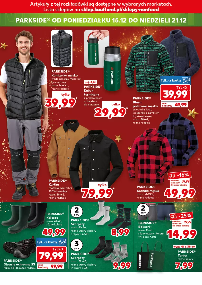 Gazetka promocyjna Kaufland - Kaufland - ważna 10.12 do 16.12.2025 - strona 14 - produkty: Kamizelka, Kosz, Koszula, Kubek, Nike, Parkside, Por
