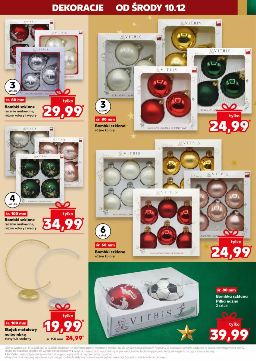 Gazetka promocyjna Kaufland - Kaufland - ważna 10.12 do 16.12.2025 - strona 23 - produkty: Bombki, LANA, Noż, Piłka nożna, Stojak