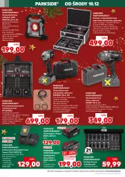 Gazetka promocyjna Kaufland - Kaufland - Gazetka - ważna od 16.12 do 16.12.2025 - strona 10 - produkty: Parkside, Przecinarka, Reflektor LED, Warka, Tarka, Dres, Wkręt, Monitor, Reflektor, Zestaw kluczy, Waga, Intel, Akumulator, LG, Fa
